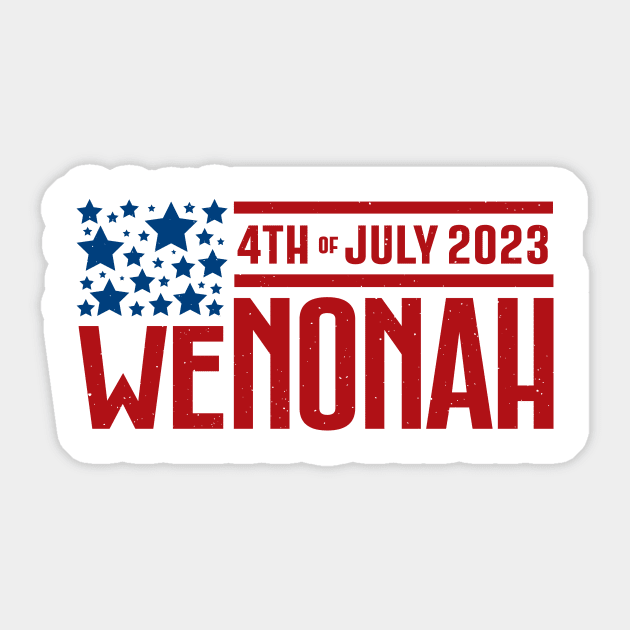 weNONAH 2023 4th of July_White Sticker by Wenonah Elementary School